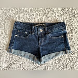 Express Jean Shorts. Size 2. Great condition, medium wash. Low waist.